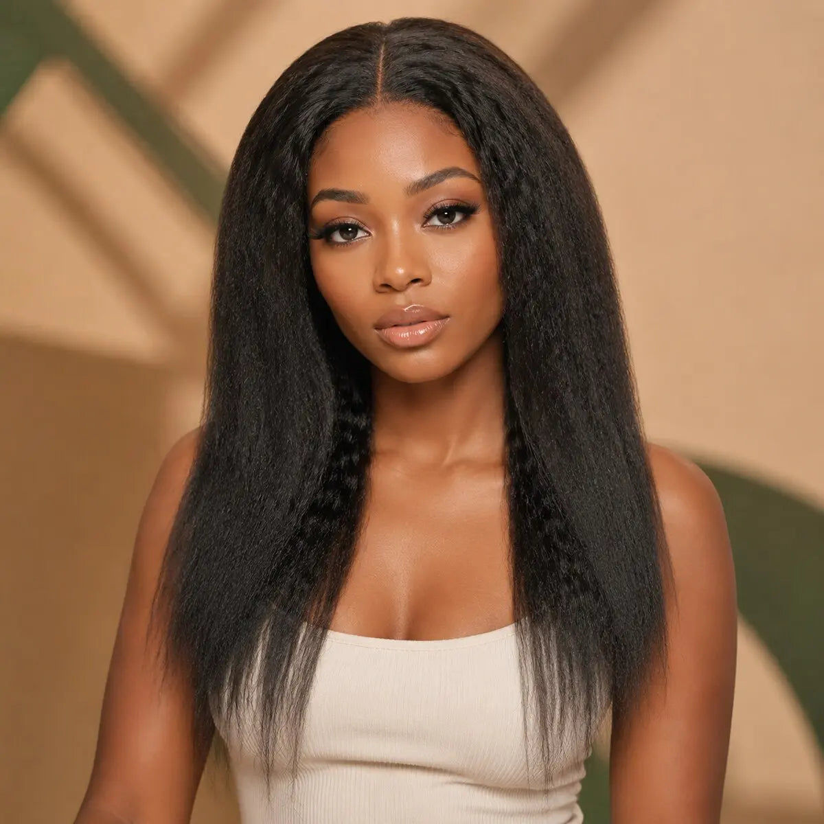 13×4 HD Lace Kinky Straight Glueless Human Hair Wig | 180% Density