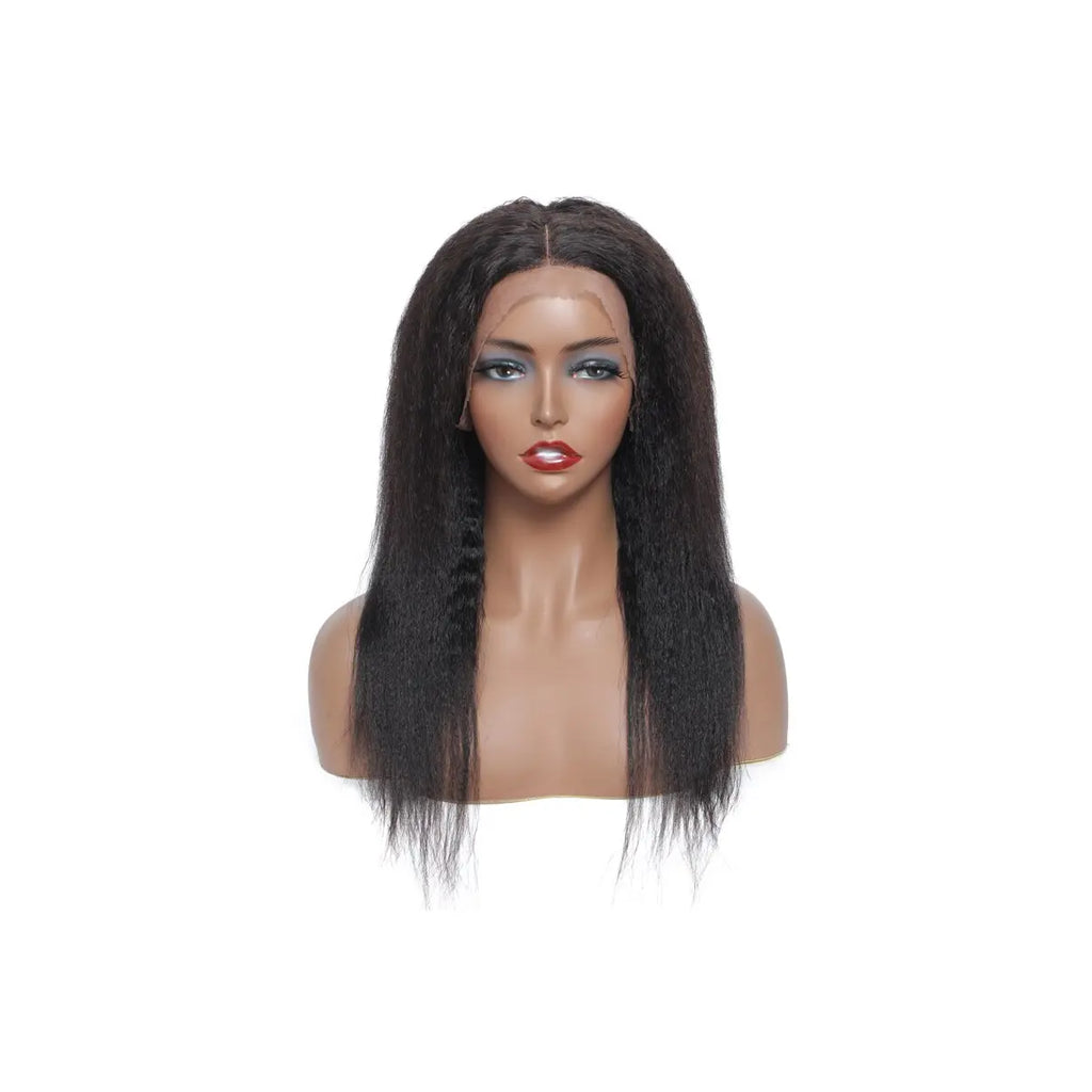 13×4 HD Lace Kinky Straight Glueless Human Hair Wig | 180% Density