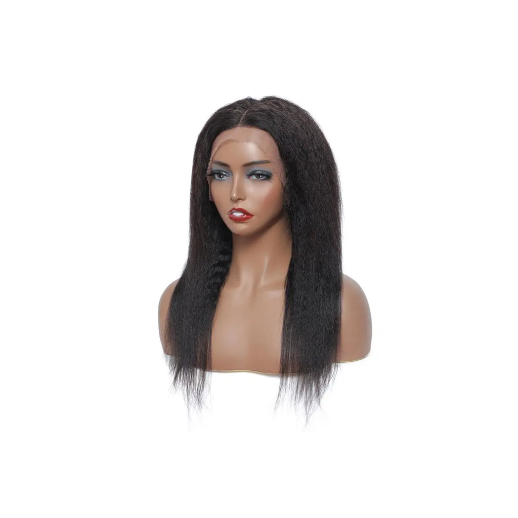 13×4 HD Lace Kinky Straight Glueless Human Hair Wig | 180% Density