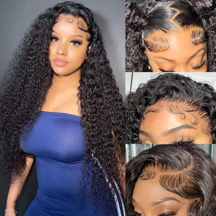 13X4 Lace Frontal Wig Water Wave Long Wig - Image 4