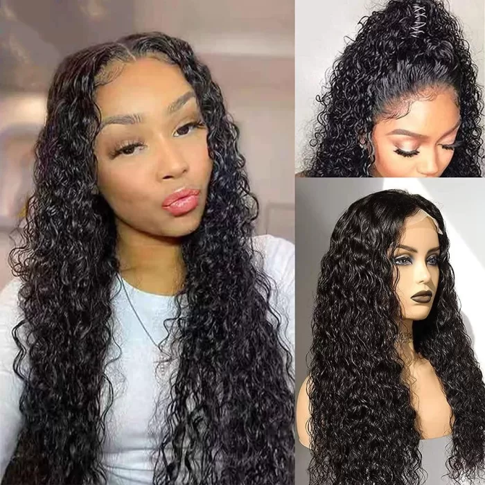 13X4 Lace Frontal Wig Water Wave Long Wig - Image 3