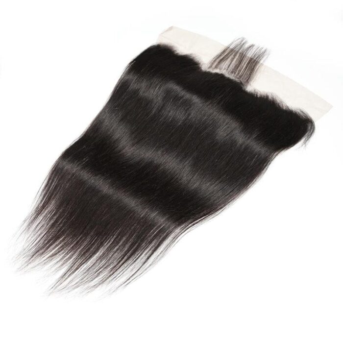 Straight Virgin Human Hair 4 Bundles With 13x4 Lace Frontal - Image 4