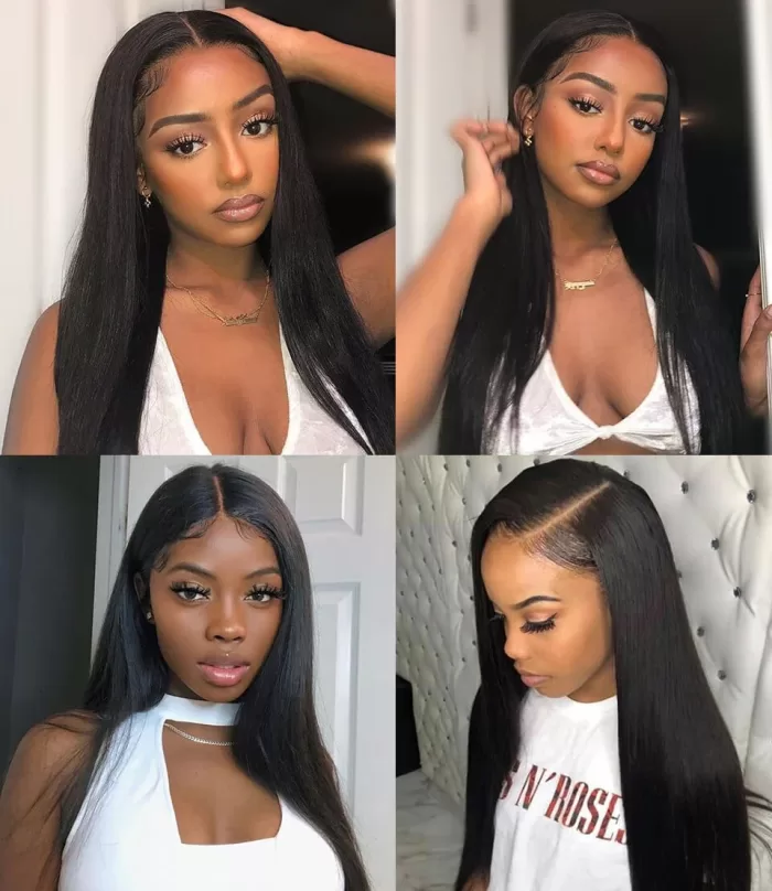 Straight Virgin Human Hair 4 Bundles With 13x4 Lace Frontal - Image 7